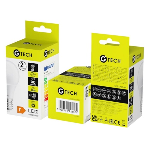 Żarówka LED E27 A60 8,5=58W 780lm 3000K b. ciepła 230V 200° G-TECH opakowanie.jpg