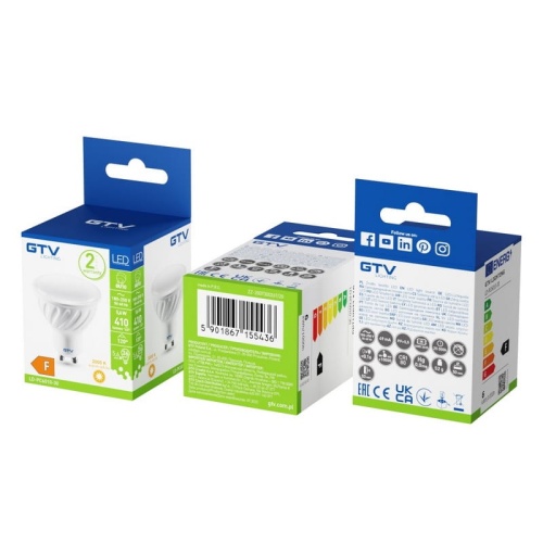 Żarówka LED GU10 5.6=36W 410lm 3000K b. ciepła 230V 120° GTV opakowanie.jpg