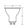 Żarówka LED OSRAM VALUE PAR16 GU10 6,9W biała ciepła 2700K 575lm 60º wymiary.jpg