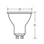 Żarówka LED OSRAM VALUE PAR16 GU10 6,9W biała ciepła 2700K 575lm 60º wymiary.jpg