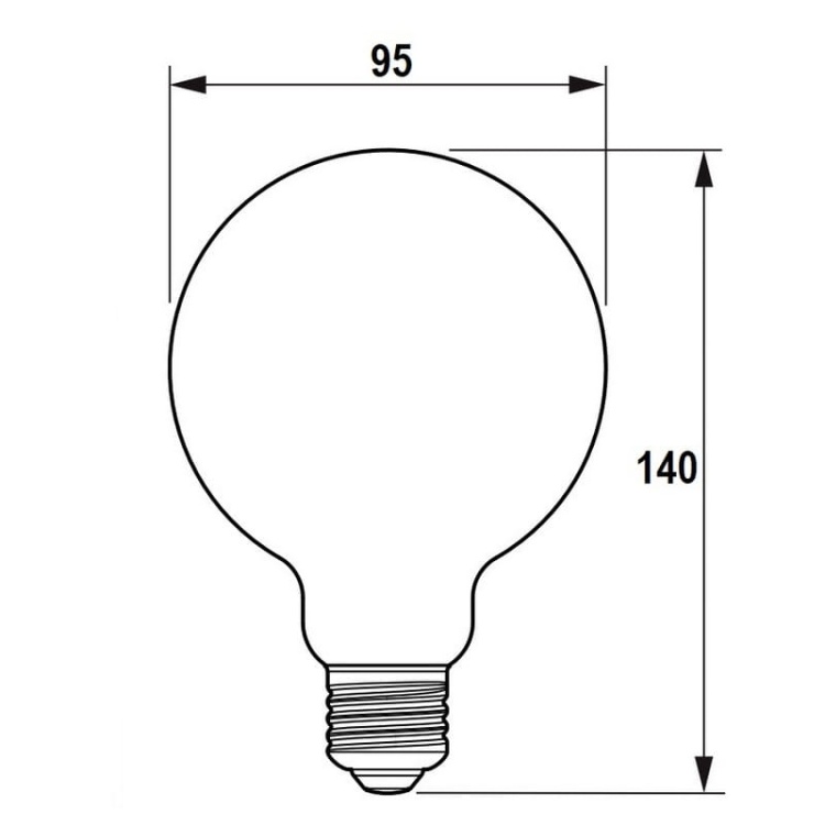 Żarówka LED Classic bulb G93 E27 7W=60W 806lm 2700K PHILIPS wymiary.jpg