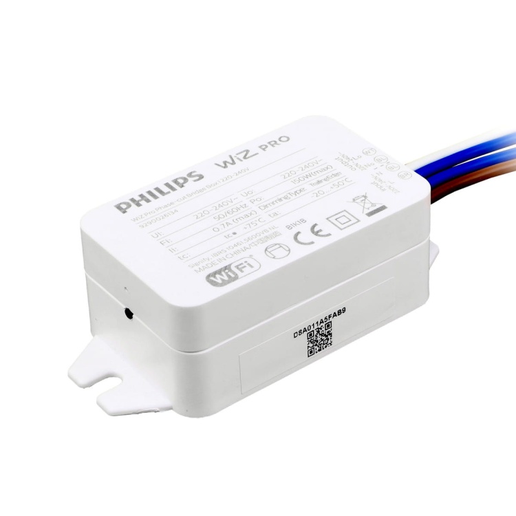 Ściemniacz z odcięciem fazowym do żarówek  LED 230V i zasilaczy  WiZ Pro Phase-cut Bridge Box  220-240V 929002613409