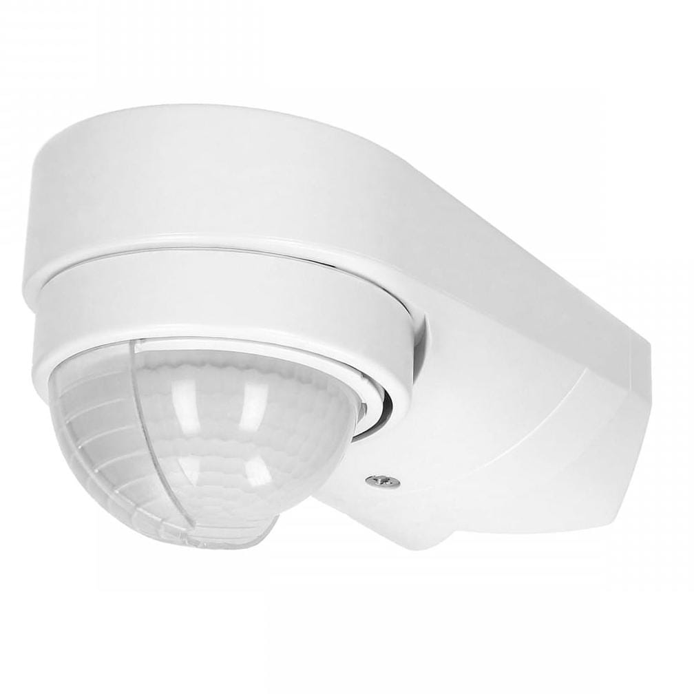 Czujnik ruchu 240st. IP65, 1200W, 2 sensory, 3 rodzaje montażu, biały