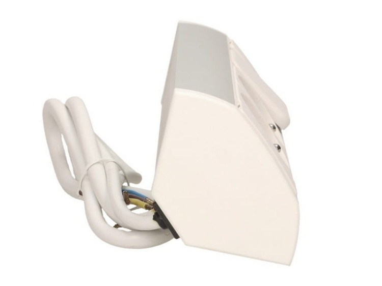 Gniazdo meblowe 2x2P+Z z wyłącznikiem, biało-srebrne