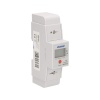 1-fazowy wskaźnik zużycia energii elektrycznej, 80A, dodatkowy wskaźnik, wyjście impulsowe, przycisk RESET, 2 moduły, DIN TH-35mm