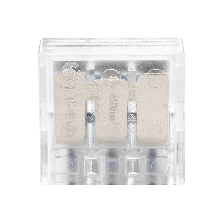 Złączka instalacyjna zaciskowa 3-przewodowa; na dowolny przewód 0,75-4mm²; IEC 450V/32A; 10 szt.