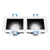YOP 2 ramka dekoracyjna oprawy punktowej, MR16/GU10 max 2x50W, regulowana biała+czarna
