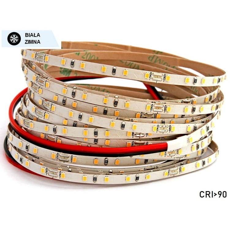 Taśma LED SLIM 8W/1m biała zimna 630lm/1m diody smd 2216 IP00