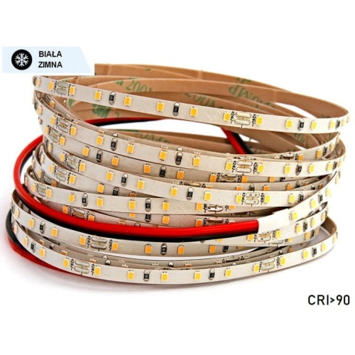 Taśma LED SLIM 8W/1m biała zimna 630lm/1m diody smd 2216 IP00