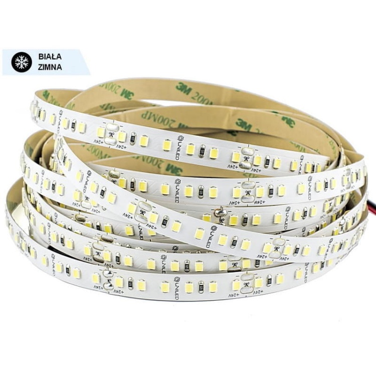 Taśma LED 24V 12,5W/1m biała zimna 1260lm diody smd 2835 IP00