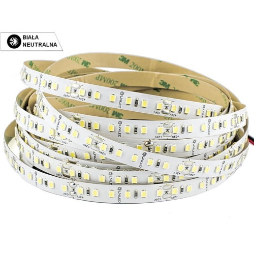 Taśma LED 24V 12,5W/1m biała neutralna 1220lm/1m diody smd 2835 IP00