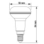 Żarówka LED reflektorowa Philips CorePro LEDspot R50 D 2.8-40W E14 827 b. ciepła 36D 210lm wymiary.jpg