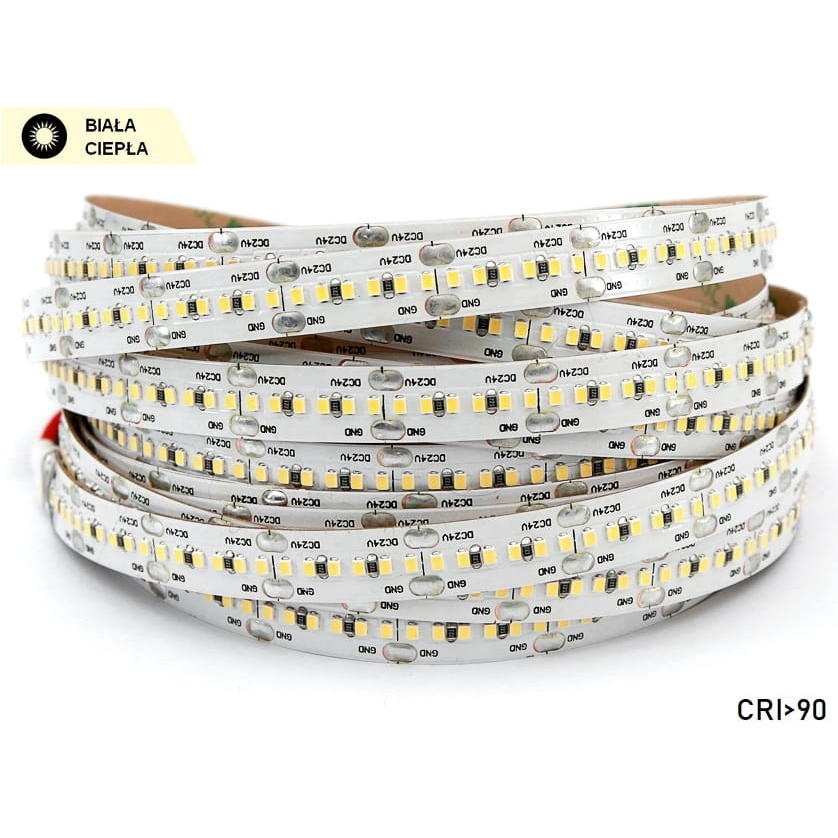 Taśma LED 24V 20W/1m biała ciepła 1420lm/1m diody smd 2216 IP00