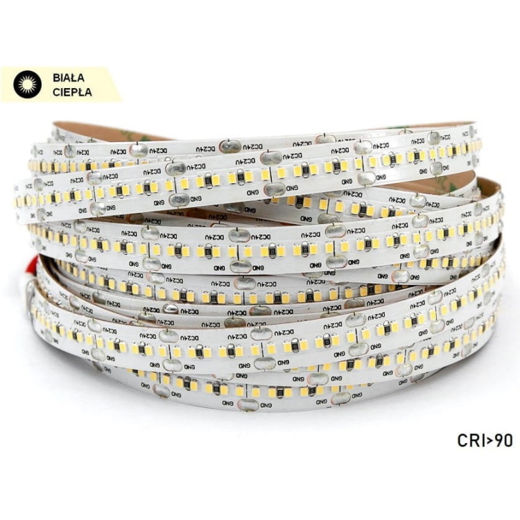 Taśma LED 24V 20W/1m biała ciepła 1420lm/1m diody smd 2216 IP00
