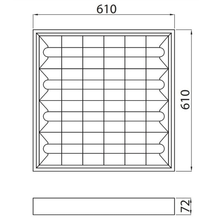 Oprawa rastrowa natynkowa RASTRO LED 4xT8 LED 60cm G-TECH biała wymiary.jpg