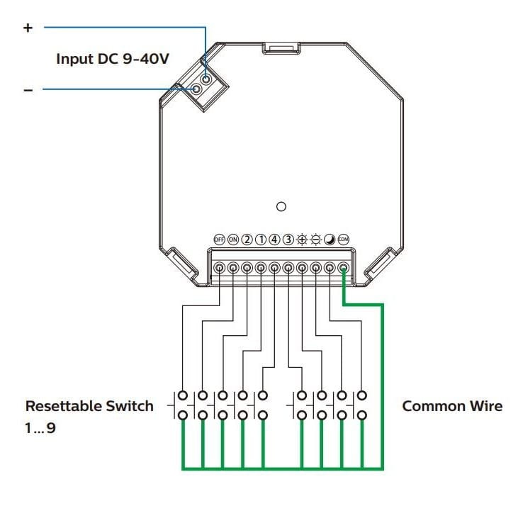 WiZ Pro Switch Module 9-40V  929003484381 schemat
