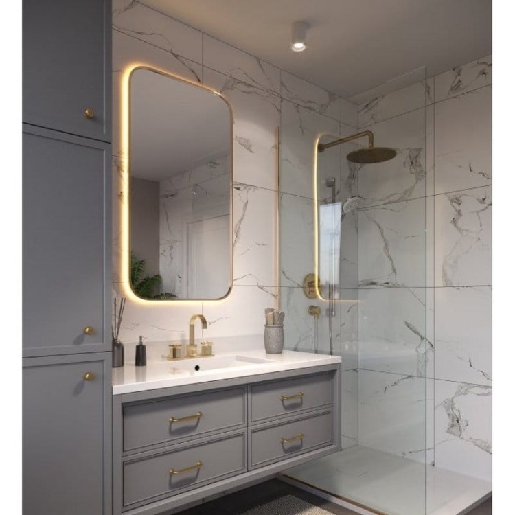 Oprawa natynkowa LED PRIME 10W 4000K 1000lm szara IP20 GTV w łazience.jpg