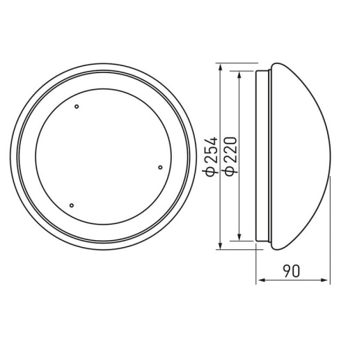 Plafoniera LED z czujnikiem ruchu ASTI 13W 1100lm 4000K ściemnialna IP44 GTV wymiary.jpg