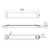 Oprawa hermetyczna LED OMNIA 36W 3200lm 4000K IP65 L1240mm G-TECH wymiary