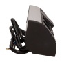 Gniazdo meblowe 2x2P+Z z wyłącznikiem, czarno-srebrne ORGM9002BG  5902560329803