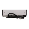 Gniazdo meblowe 2x2P+Z z wyłącznikiem, czarno-srebrne ORGM9002BG  5902560329803