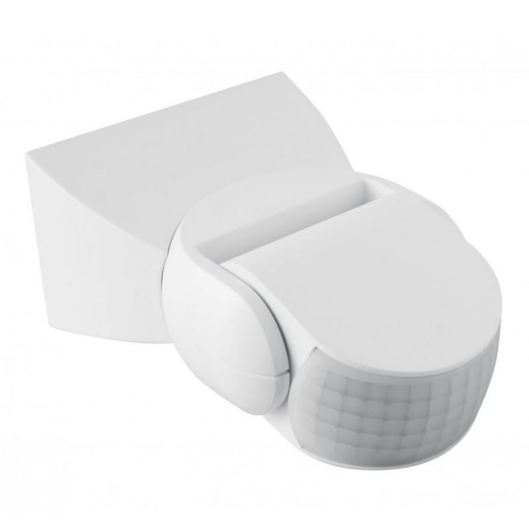 Czujnik ruchu PIR natynkowy detekcja 180° do 8m biały IP65 GTV.jpg