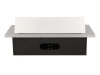 Gniazdo meblowe wpuszczane w blat z grubym rantem 2x2P+Z 3xUSB srebrne