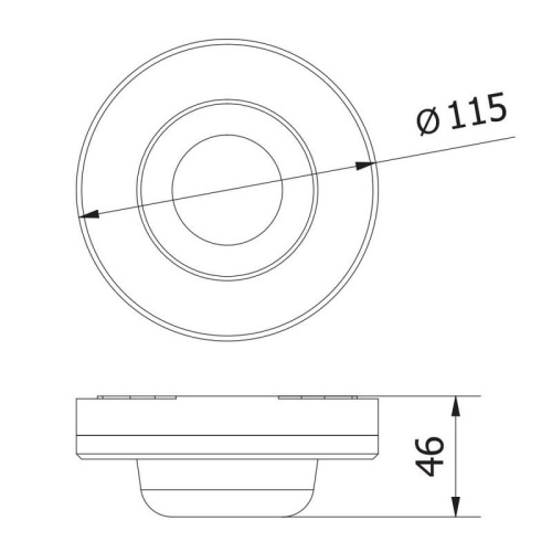 Czujnik ruchu i obecności PIR CR-CO2 natynkowy detekcja 360° do 20m biały IP65 GTV wymiary.jpg