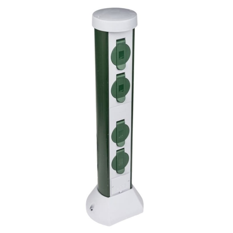 Słupek ogrodowy MOSER 4x2P+Z schuko szary 077768400021 PCE.jpg