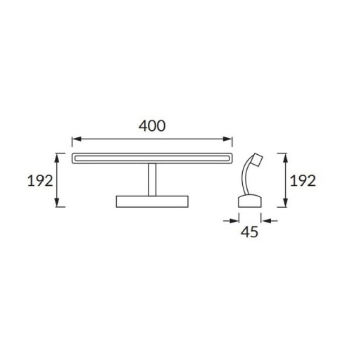 Kinkiet ANITA LED chrom 40cm 8W 1070lm b.neutralny IP44 STRÜHM wymiary.jpg