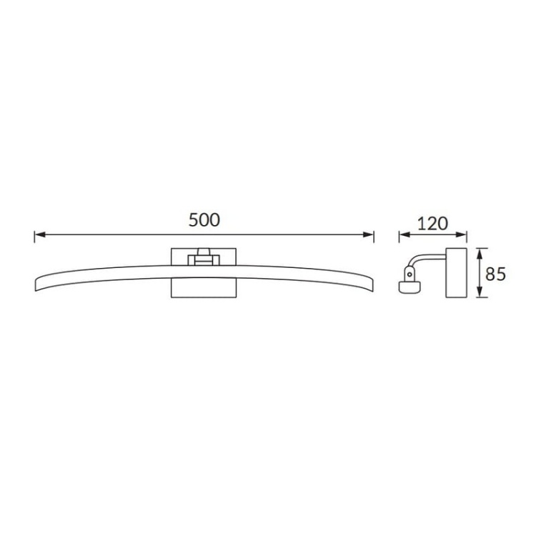 Kinkiet MAMBA LED biały 50cm 12W 930lm b.neutralny IP44 STRÜHM biały.jpg