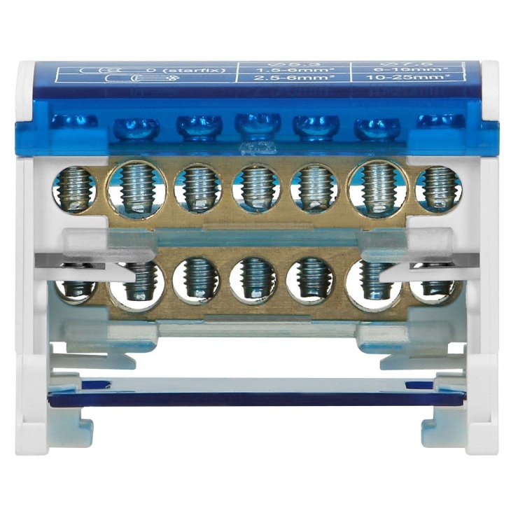 Blok rozdzielczy 2-rzędowy, 7 przewodów ORLZ82017 5908254809163