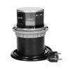 Instrukcja obsługi Gniazdo Ø10cm wysuwane z blatu z ładowarką USB przewód 1,5m schuko INOX