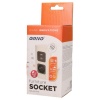 Gniazdo meblowe ładowarka USB przewód 0,5m 1x2P+Z 2xUSB bok