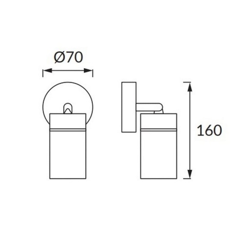 Spot 1-punktowy regulowany TENOR GU10 20W biały STRÜHM wymiary.jpg