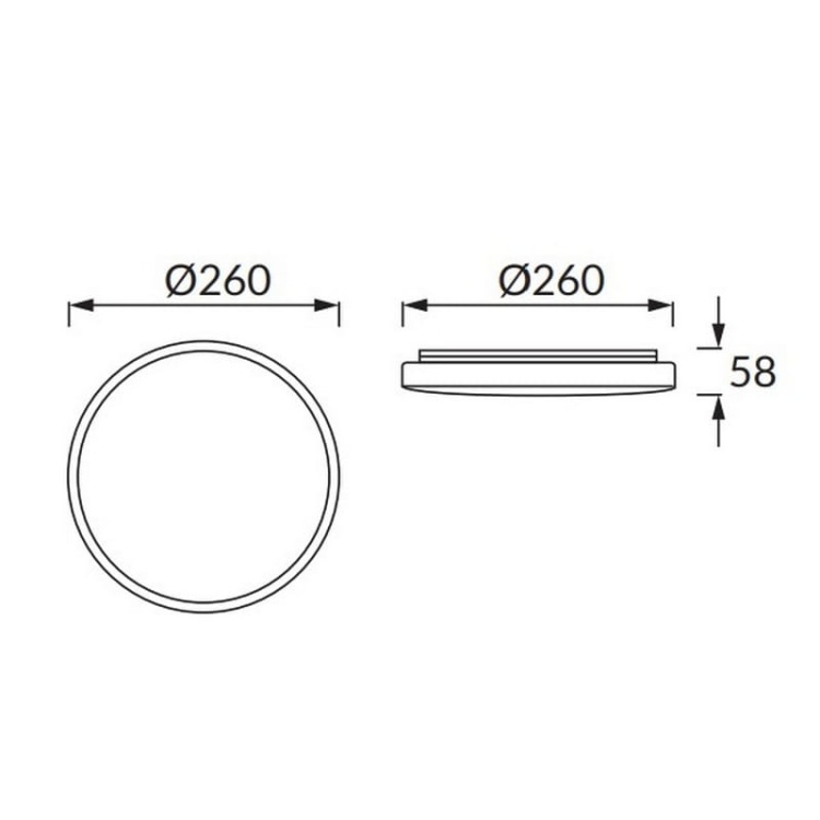 Plafon oświetleniowy SOLA LED C SLIM 14W 260mm 910lm b. neutralny IP44 STRÜHM wymiary.jpg