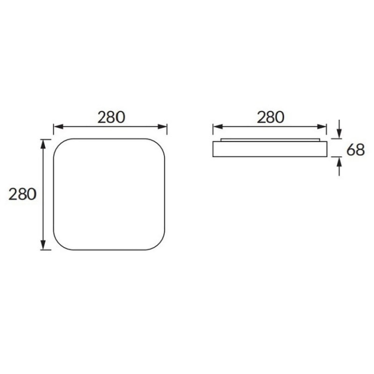 Plafon oświetleniowy z czujnikiem ruchu ADIS LED D SLIM MVS 20W 280mm 1360lm b. neutralny IP44 STRÜHM wymiary.jpg