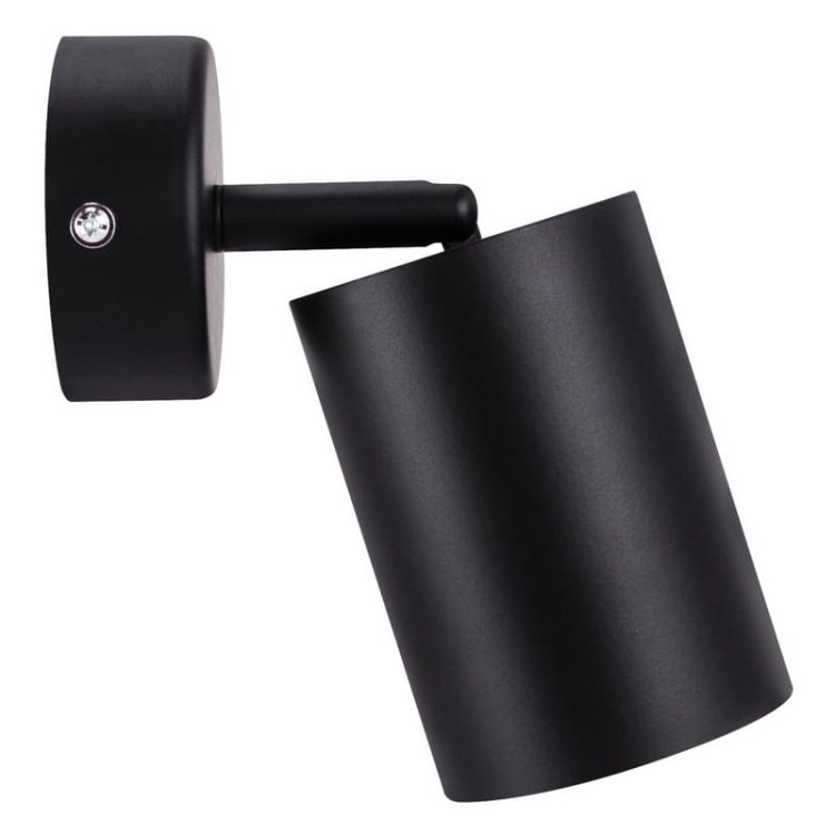 Spot 1-punktowy regulowany BEMOL SPT GU10 35W czarny IP20 STRÜHM bok.jpg