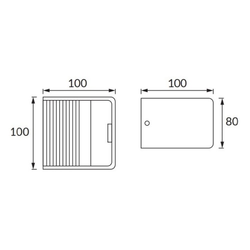 Kinkiet ścienny RACA LED 5W 300lm b. neutralna czarny IP20 STRÜHM wymiary.jpg
