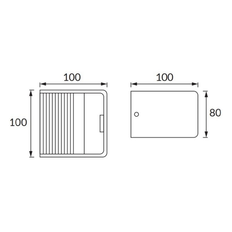 Kinkiet ścienny RACA LED 5W 300lm b. neutralna czarny IP20 STRÜHM wymiary.jpg