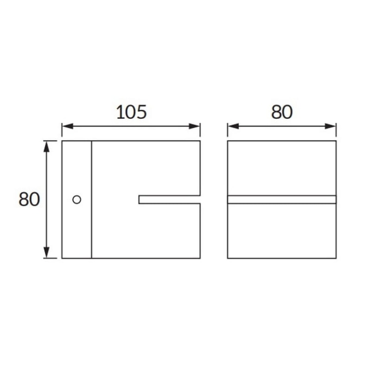Kinkiet ścienny ELTON G9 max35W biały IP20 STRÜHM wymiary.jpg