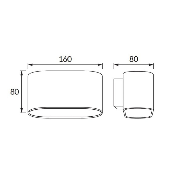Kinkiet ścienny TOBIAS G9 max35W czarny IP20 STRÜHM wymiary.jpg