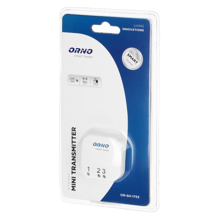 Radiowy nadajnik dopuszkowy 1-kanałowy SmartHome OR-SH-1753 ORNO 5908254810688