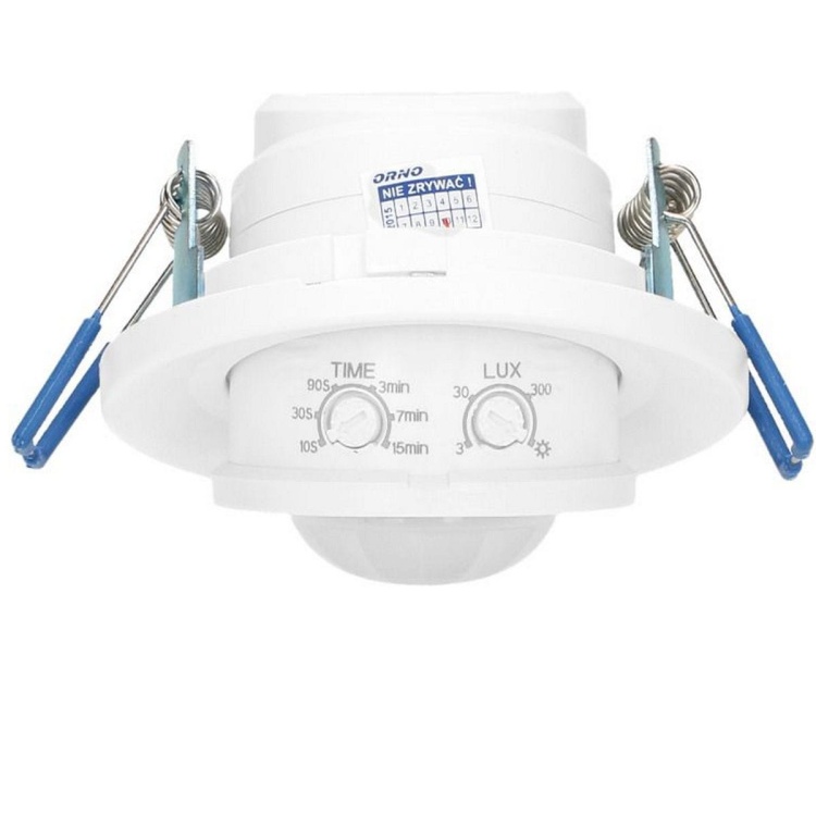 Czujnik ruchu PIR do wbudowania 360st. IP20 800W OR-CR-243 ORNO