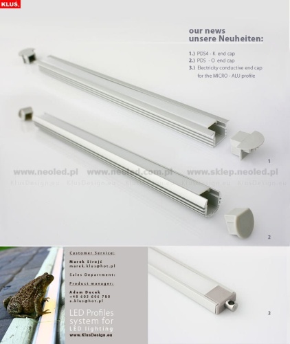 Zastosowanie zaślepek do profili led