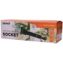 Gniazdo meblowe Ø6cm wysuwane z blatu z blokadą przewód 1,8m 3x2P+Z INOX. 5901752487581