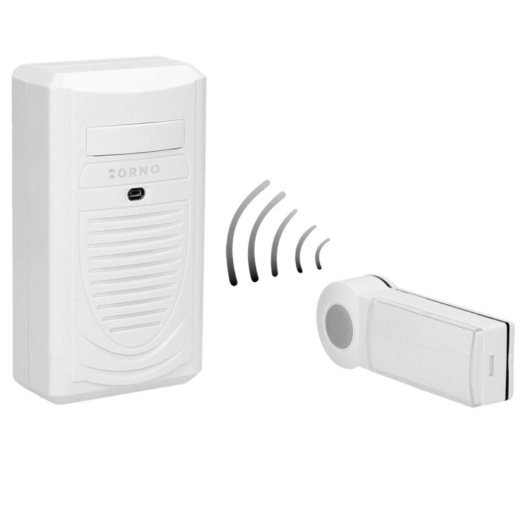 Dzwonek bezprzewodowy DISCO AC, sieciowy, learning system, 1 dźwięk, 80m 5901752486980