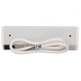 Gniazdo meblowe 3x2P+Z, schuko, biało-srebrne 5902560329797