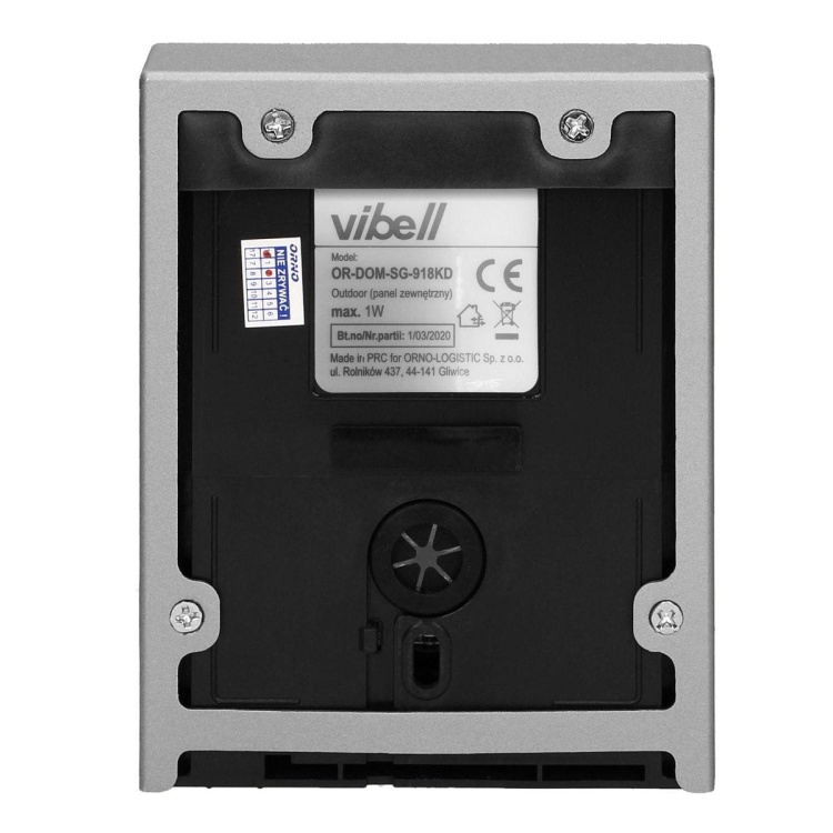 Zestaw domofonowy jednorodzinny, 2-żyłowy, natynkowy, SAGITTA