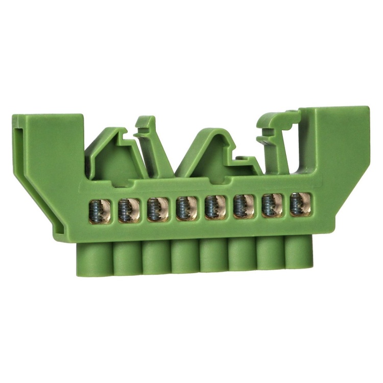 Listwa zaciskowa izolowana PE OR-LZ-8203/8/GN 8 przewodów